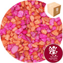 Fish Tank Gravel - Fluorescent Dazzlefleck Pink / Orange